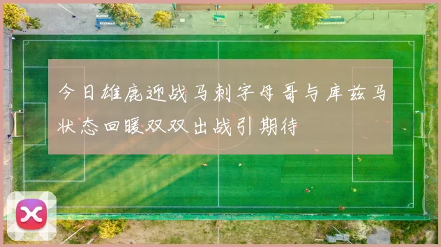今日雄鹿迎战马刺字母哥与库兹马状态回暖双双出战引期待